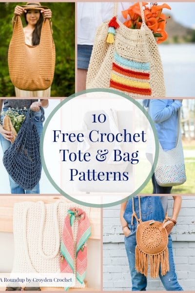 free crochet tote and bag patterns