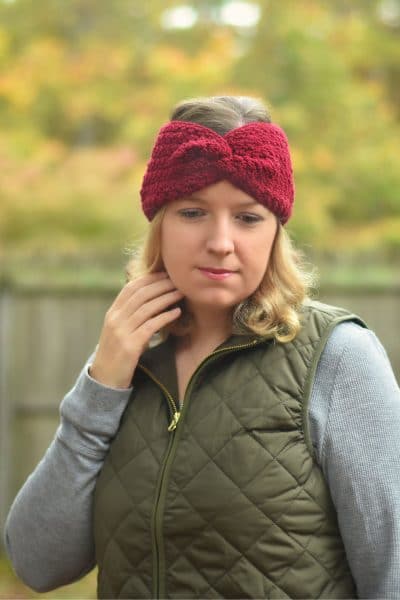 classic twisted crochet earwarmer