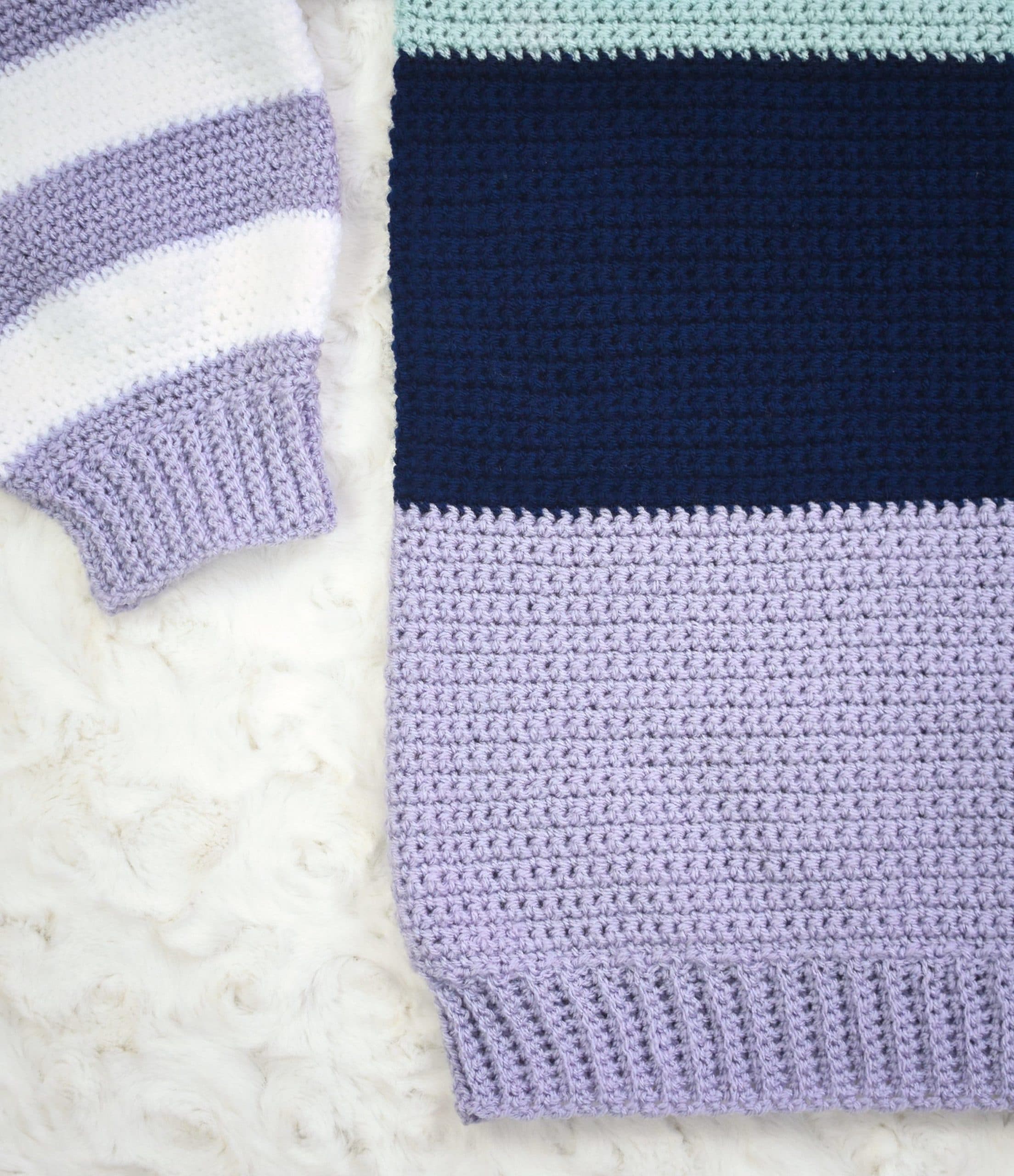 Comfy Crochet Colorblock Sweater Pattern - Image 5