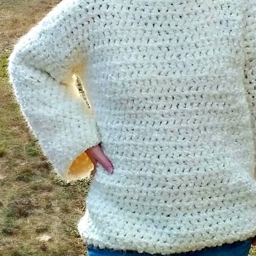 Chunky Crochet Oversized Sweater - CROCHET PATTERN ONLY