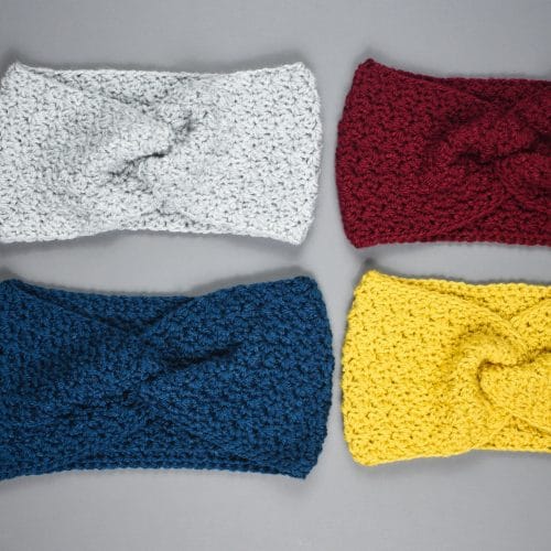 Classic Crochet Twisted Earwarmer Pattern