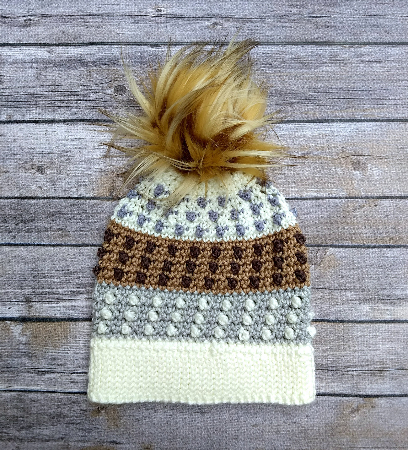 Cobblestone Crochet Beanie - Pattern Only!