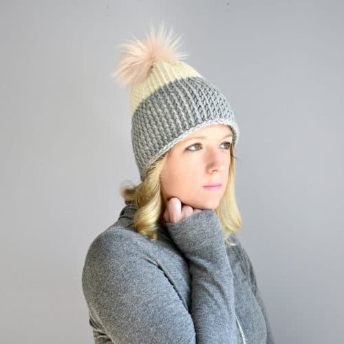 Colorblock Tunisian Beanie - Pattern only!