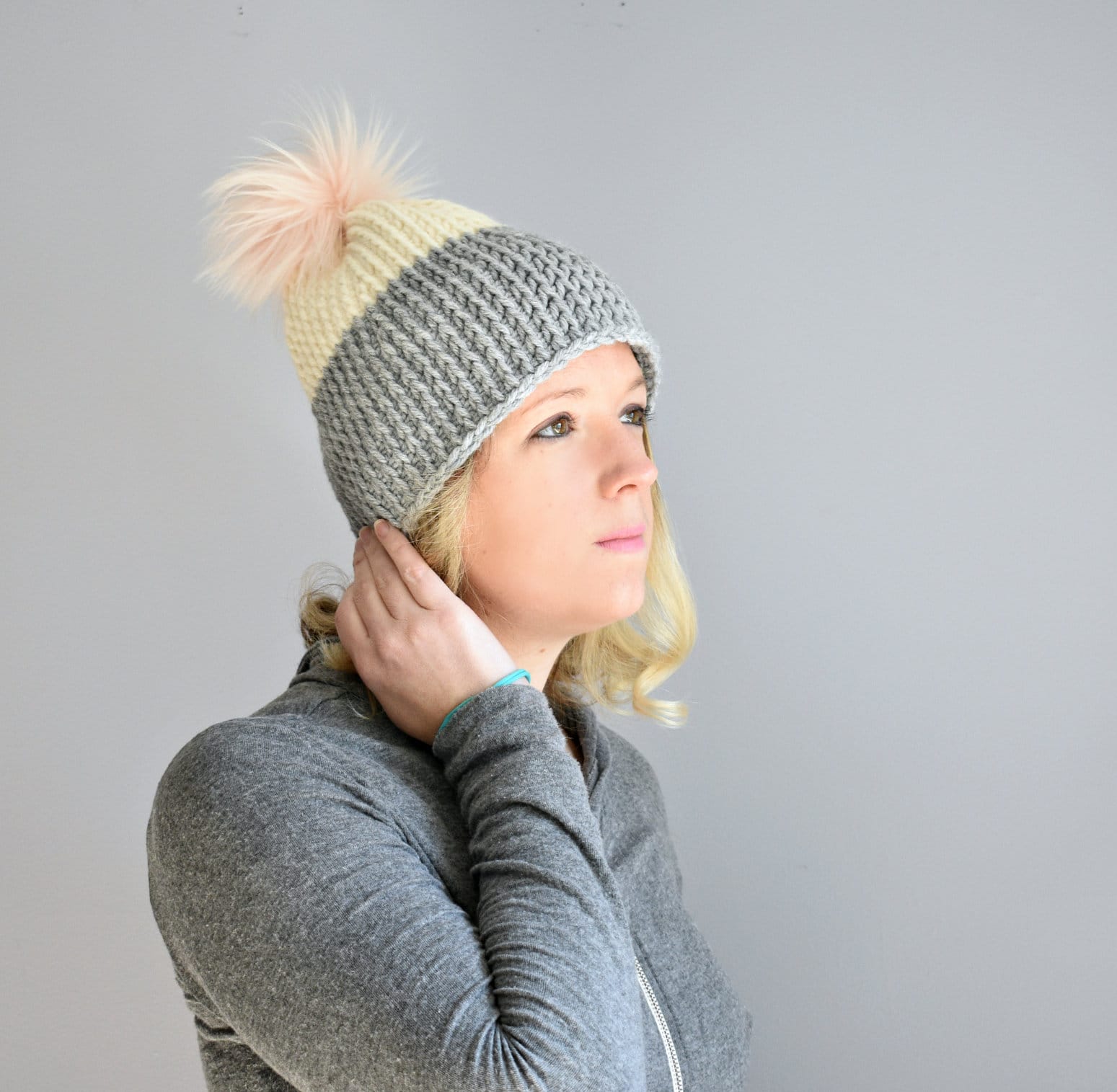 Colorblock Tunisian Beanie - Pattern only! - Image 2