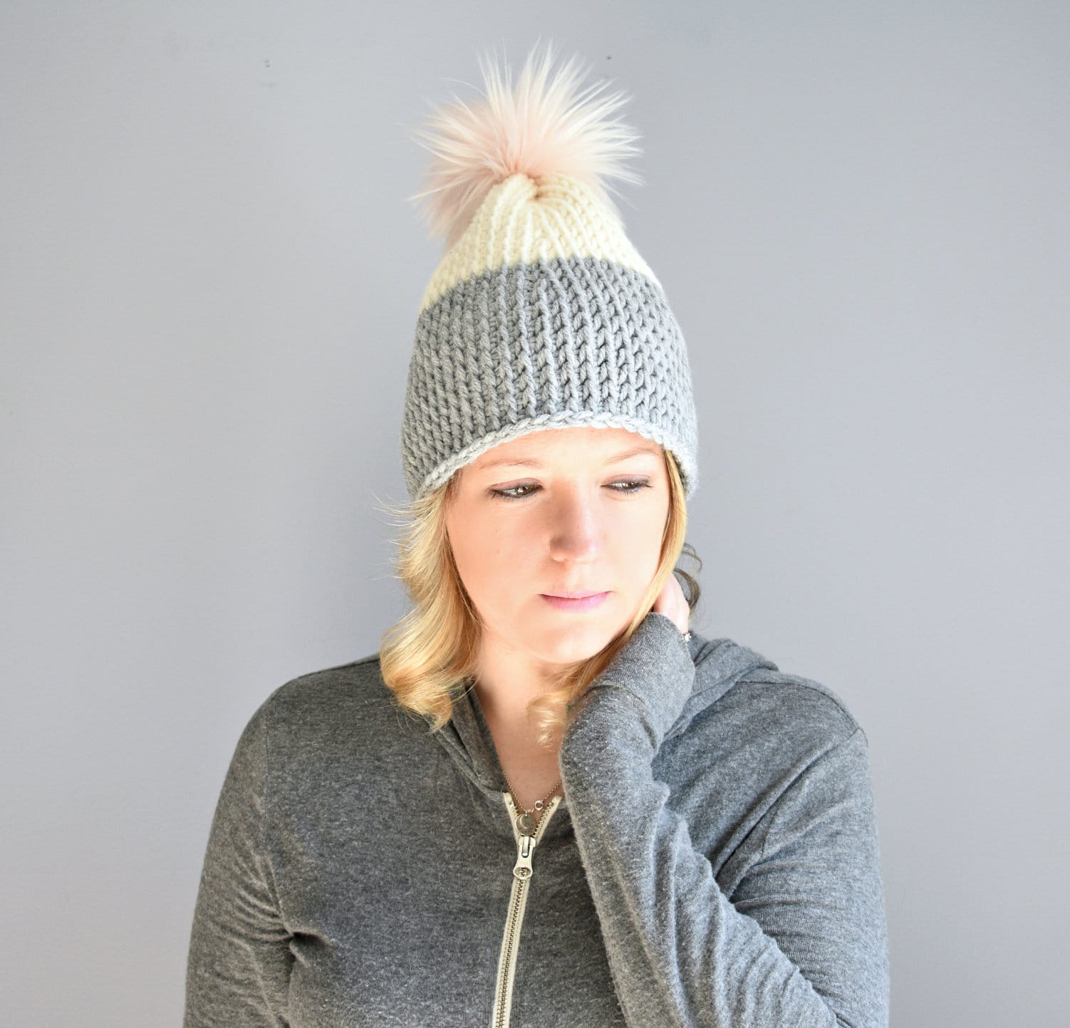 Colorblock Tunisian Beanie - Pattern only! - Image 5