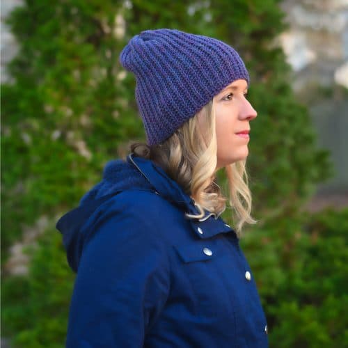 Crochet Classic Ribbed Beanie -Unisex Pattern!