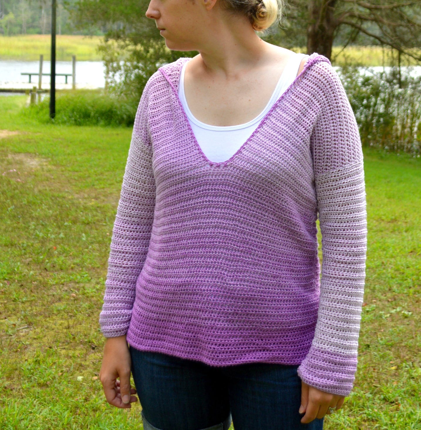 Lazy Days Pullover Sweater - Crochet Pattern Only! - Image 2