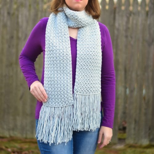 Misty Pines Crochet Scarf Pattern