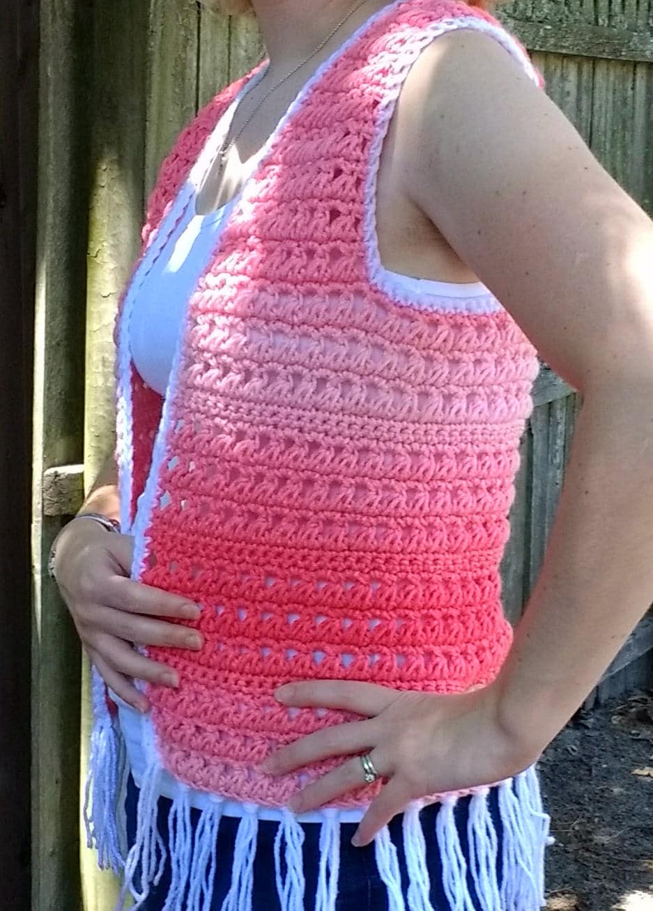 Ombre Boho Vest - CROCHET PATTERN ONLY! - Image 2