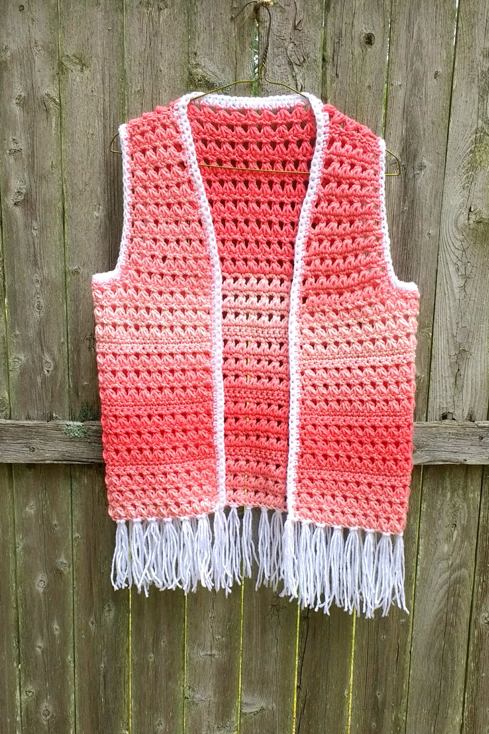 Ombre Boho Vest - CROCHET PATTERN ONLY! - Image 3