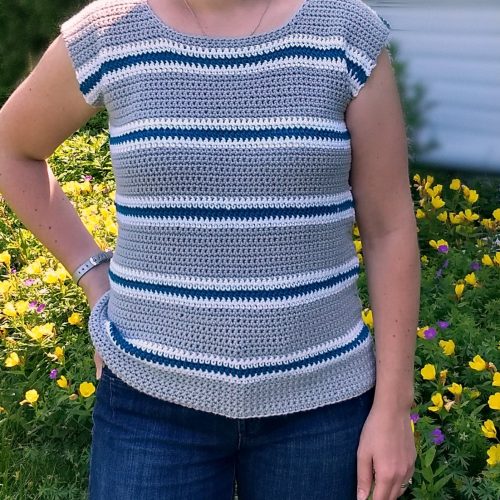 Simply Striped Crochet Tee - CROCHET PATTERN ONLY!