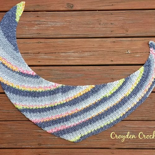 Starburst Boomerang Crochet Shawl - Triangle Scarf - CROCHET PATTERN ONLY!