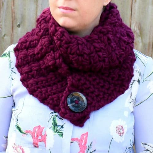 The Crossway Button Scarf - Crochet Pattern Only!