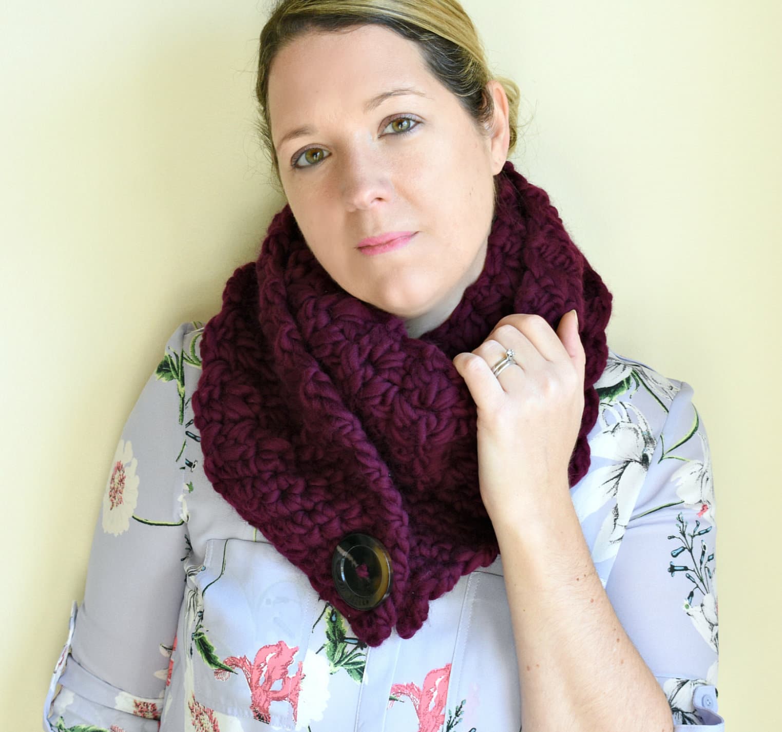 The Crossway Button Scarf - Crochet Pattern Only! - Image 3