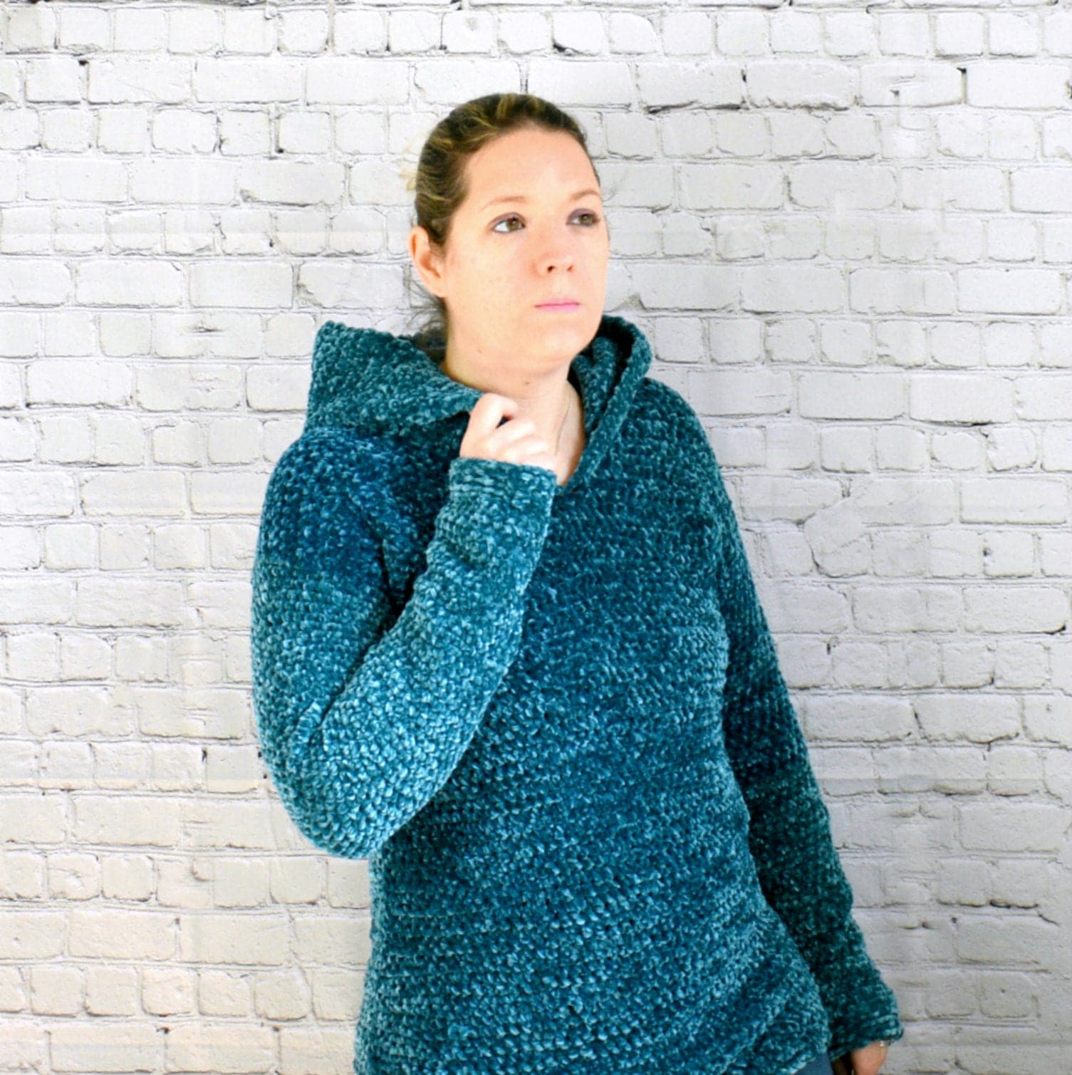 Velvet Hooded Pullover - CROCHET PATTERN ONLY! - Image 4